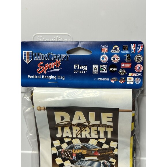 WinCraft Sports NASCAR Racing Flag 27x41” Dale Jarrett #88 Ford UPS New - Picture 2 of 5